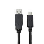 APM 570306 - Cordon USB 3.0 USB-A/Type-C - Câble USB Mâle/Mâle - Câble USB Type A et Type C - Transmission Stable Sans Interférences - Pour Smartphone et Tablette - Longueur 1m - Noir
