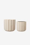 Wikholm Form - Kruka Lou S/2 - Vit