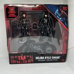 Dc The Batman Selina Kyle Chase Playset With Motorcycle Batman & Selina Toys New