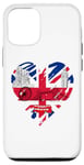 iPhone 13 Pro Cool UK Flag Heart Graphic Proud To Be British I Love London Case