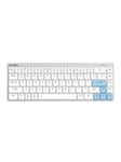 EK868 keyboard RF Wireless + USB QWERTY English White - Tastatur - Engelsk - Hvid