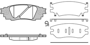 Bromsbelägg Remsa - Toyota - Rav4, C-hr, Camry, Yaris cross awd, Corolla cross. Lexus - Rx, Ux, Es