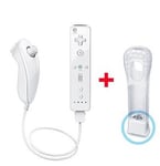 Manette Contrôleur Wiimote+Nunchuk+Motion Plus Pour Nintendo Wii + Etui Silicone