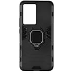 Case for Xiaomi Poco F5 Pro Hybrid Shockproof Metallic Ring Support Black
