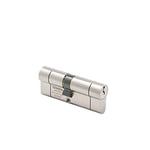 Sterling TS007 BS1 1 Star Police Approved Secured by Design Euro Door Cylinder, Satin Nickel, 35mm x 55mm (90mm Total)