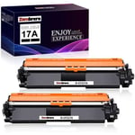 2 × Cartouches de Toner compatible HP 17A CF217A pour HP Laserjet Pro M102A M102W MFP M130a M130nw M130fn M130fw