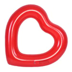Lovely Heart-shaped Inflatable Swim Swimming Pool Float Ring Red