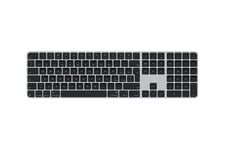Apple Magic Keyboard with Touch ID and Numeric Keypad - tangentbord - USB-C - QWERTY - italiensk - svarta tangenter Inmatningsenhet