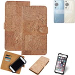 FOR Huawei P60 Pro SMARTPHONE CASE COVER WALLETCASE CORK