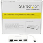 StarTech.com USB-C-hubb med 3 portar och Gigabit Ethernet