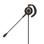 2.5mm Jack Call Center Headset with Microphone, 3 Types Mounted Headphone with Clip, Function Intelligent Noise Reduction