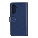 Essentials Samsung Galaxy A56 PU wallet, detachable, 3 cards, blue