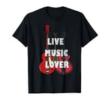 Support Live Music Guitar Player Musician Local Bands T-Shirt