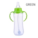 240ml Baby Bottle Feeding Tool Straw Cup Green