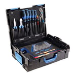 GEDORE Mallette à outils L-BOXX 136, Set de 23 pièces, Complète, Coffre à outils, Outils pour apprentis, Mallette en plastique, 1100-BASIC