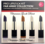 Freedom Makeup London Pro Lipstick Lip Stick Collection Far Away 5 Lipstick Pack
