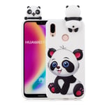 Huawei P20 Lite / Nova 3e mobilskal TPU material skyddande flexibelt mjukt 3D mönster - Bedårande panda