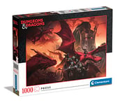 Clementoni- Dungeons & Dragons Dragons-1000 Pièces-Puzzle, Divertissement pour Adultes-Fabriqué en Italie, 39733