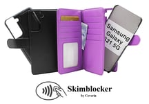 Skimblocker XL Magnet Fodral Samsung Galaxy S21 5G (G991B) (Svart)