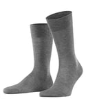 FALKE Men's Sensitive Malaga M SO Cotton With Soft Tops 1 Pair Socks, Grey (Steel Melange 3165) new - eco-friendly, 8.5-11