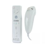 Télécommande Wiimote Plus (Motion Plus Inclus) Et Nunchuck Pour Nintendo Wii Et Wii U - Blanc
