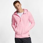 Nike M NK FC Hoodie Sweat-Shirt Homme, Pink Foam/White, FR : L (Taille Fabricant : L)