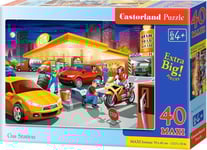 Castorland Pussel 40 Maxi - Bensinstation Castor