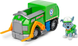 Paw Patrol, Rockys Recycle Truck, Toy Truck with Collectible Action Figure, Sus