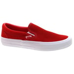 Vans Slip On Pro (Suede) Red/White Shoe