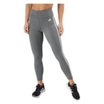 Train Essentials 3-Stripes High-Waisted 7/8 Leggings Dark Grey Heather