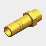 Whale Adapter Stem Adaptor, mässing, Quick Connect 15 mm (WS15) (invändig) till 3/8" (NPT) (utvändig), mässingsfärgad, 1 styck