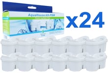 24 Jug Water Filter Cartridges Compatible with Brita Maxtra & Bosch Tassimo