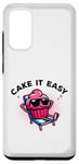Coque pour Galaxy S20 Cake It Easy Cute Cupcake Pun Vacay Mode Vacances d'été