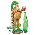 Design Toscano Jardin Statue de GNOME - Oktoberfest Otto entièrement Krausened Elf GNOME - Méchant Gnomes - Ivre GNOME