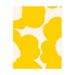 Marimekko Iso Unikko kangas puuvillasatiini Cotton-spring yellow