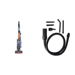 Shark Upright Vacuum Cleaner [NZ801UKT] Powered Lift-Away, Navy and Orange & Car Detail Kit [XHMCR380EUK] Official Accessory Compatible with Selected Vacuum Cleaners, Black