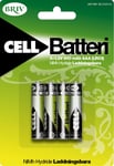 Laddningsbara AAA-batterier HR03 - 4-pack