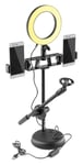 Vonyx RL20 Ringljus LED Ringlampa, Ring lampa. Belysning för selfie, video, livestreaming och foto. Vonyx RL20 med bordstativ