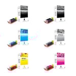 Bläckpatron Optimum PGI-550/CLI-551 - 6 bläckpatroner