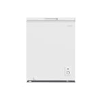 CHiQ 142L, Freestanding White Chest freezer with 12-year compressor warranty, F,Adjustable Thermostat, 4 Star Freezer Rating，Suitable for Outbuildings,Garages and Sheds,41db low noise