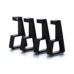 4Pcs Cooling Feet,Horizontal Console Holder Bracket Stand Cooling Legs Accessories Base(Black(Small Size)-For PS4 Slim)