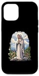 Coque pour iPhone 12/12 Pro Notre-Dame de Lourdes 8 embouts