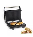 Geepas Panini Press Healthy Grill NonStick 1000W Powerful Toaster Sandwich Maker