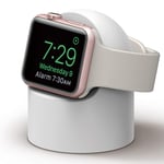 Retro Round Base Silicone Bracket For Apple Watch (White) (Color : White)
