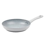Salter BW11603TE Marblestone Frying Pan, Non-Stick, Corrosion-Resistant Forged Aluminium, Dishwasher Safe, Suitable for Induction Hobs, Eat Healthy with Little Or No Oil, 24 cm, Grey