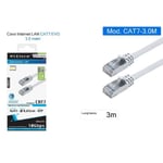 Trade Shop - Ethernet Lan Network Cable Rj45 / Cat 7 Cable 3 Metres Maxtech Cat7-lan3.0m