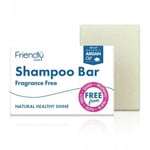 Friendly Soap - Natural Fragrance-Free Shampoo Bar, Gentle, Sensitive 95g.