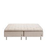 DUX - Dux 10 resårbotten medium 180x200 cm/ Top Pad Plus Bäddmadrass/ Rund oatmeal 20 cm - Ramsängar - Beige