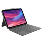 Logitech Combo Touch Keyboard Case With Trackpad For iPad 10.9 (10th Gen) - Oxford Grey
