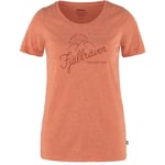 Fjällräven Womens Sunrise T-shirt (Orange (ROWAN RED-MELANGE/333-999) Large)